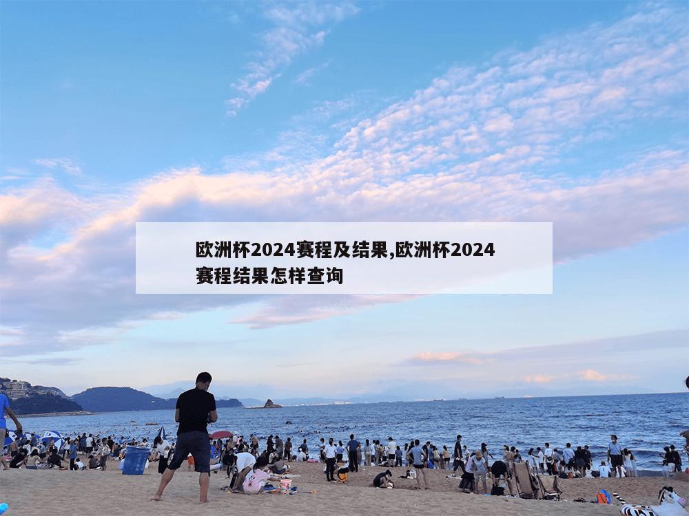 欧洲杯2024赛程及结果,欧洲杯2024赛程结果怎样查询